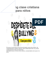 Bullying Clase Cristiana para Niños