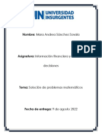 Solución problemas matemáticos contabilidad