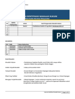 Laporan Identifikasi Masalah Hukum.