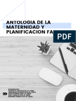 Antología de La Maternidad y Planificación Familiar.