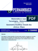 Geometria analítica estudo das cônicas elipse