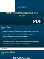 PD (Personal Development) TMC Welcome