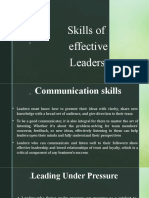Skills of Effective Leaders