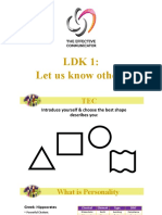 LDK 1: Understanding Personality Types