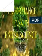 Performance Task in Earth Science