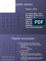 Playfair Ciphers: D C B R I F y A L P