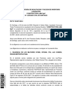 Acta complementaria de incautación y facción de inventario