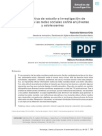 Problemática de Estudio e Investigación de La Adicción A Las Redes Sociales Online en Jóvenes y Adolescentes