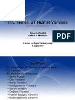 Itil Temelli BT Hizmet Yonetimi