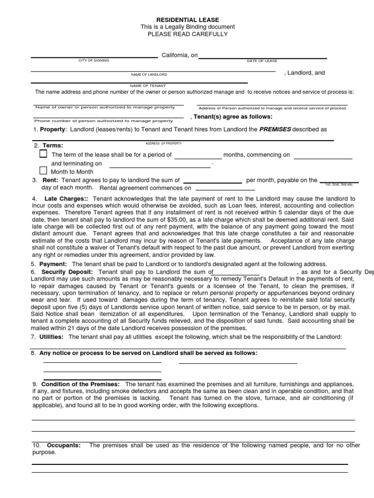 Lease | PDF
