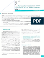 Formas Farmacéuticas y Vías de Administración