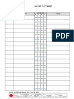 Audit Checklist: Requirement Clause Questions Audit Rating Evidence