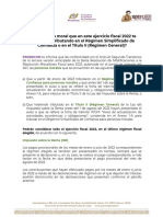 FORMATO PUBLICO RESICO Y RÉGIMEN GENERAL DE LEY EN 2022 - P