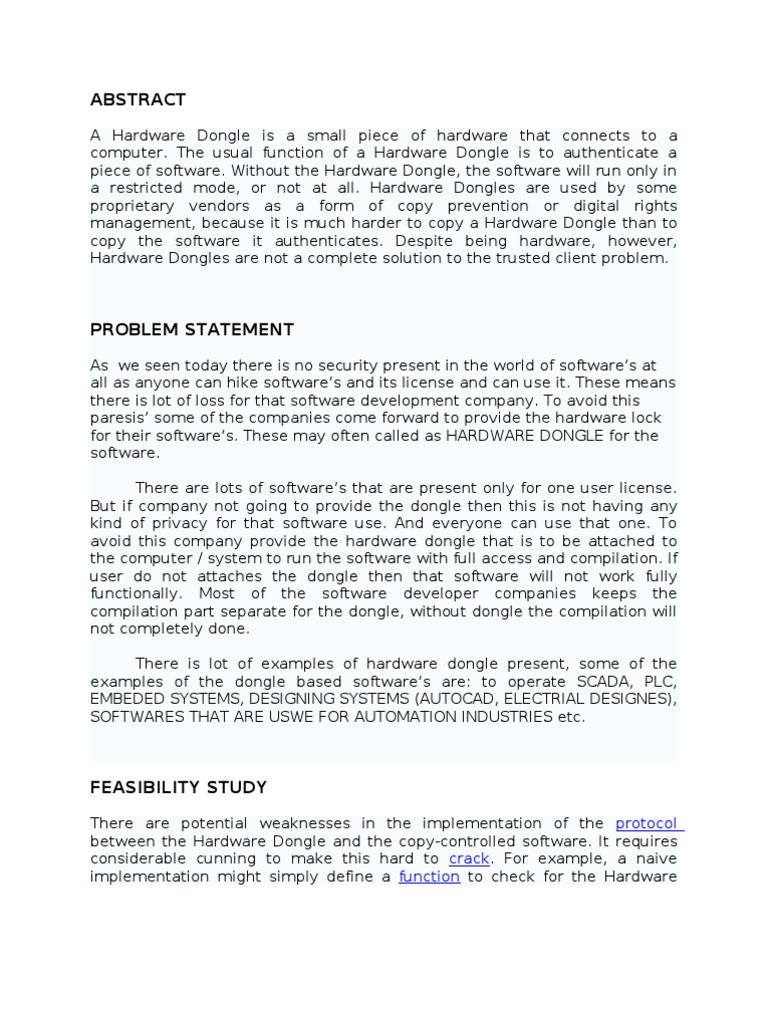 Hardware Lock For Software Mandar | PDF | Computer Engineering | Software