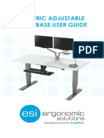ESI Electric Adjustable Table Base User Guide