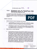 Subject: Implementing Rules and Regulations of Ipophl Memorandum Circular NO. (Ipophl Merit Selection and Promotion Plan)