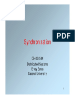 Synchronization: CS403/534 Distributed Systems Erkay Savas Sabanci University