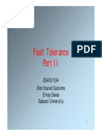 Fault Tolerance: CS403/534 Distributed Systems Erkay Savas Sabanci University