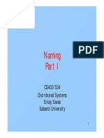 Naming: CS403/534 Distributed Systems Erkay Savas Sabanci University
