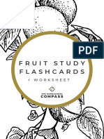 Fruit Study Flashcards: + Worksheet