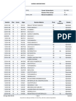 Facultad Carnet Universitario Carrera Numero Plan Actual Universitario Récord Académico