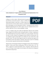 Term of Reference System Administrator To Support Mowsa in Development and Implementation of Case Management System Background