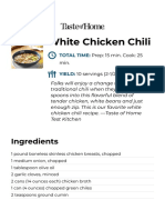 White Chicken Chilli