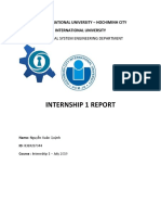 Internship 1 Report: Industrial System Engineering Department