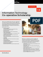 Bachelor of Information Technology: Co-Operative Scholarship