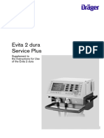 Evita 2 Dura Service Plus: Supplement To The Instructions For Use of The Evita 2 Dura