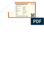 Participant Identication Card English Proficiency Test: General Information