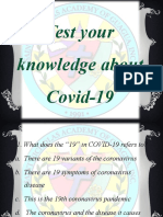 Test Your Knowledge About Covid-19