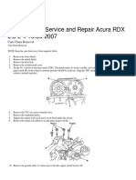 Timing Chain: Service and Repair Acura RDX 2.3 L-4 Turbo 2007