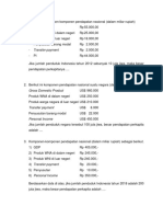 Latihan Soal Pendapatan Perkapita