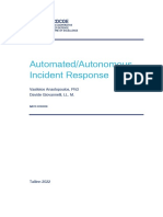 Automated - Autonomous Incident Response