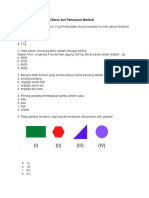 Soal Latihan PTS Matematika