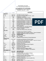 Calendar of Activities 2011 - 2012 - Final
