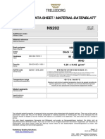 Material Data Sheet / Material-Datenblatt: NBR Black / Schwarz 90 +/-5 Shore A Irhd 1.29 +/-0.02 G/CM