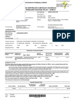 The Oriental Insurance Company Limited: Particulars of Insured Vehicle