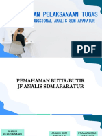 Pemahaman Pelaksanaan Tugas JF Analis SDMA