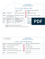 Class Schedule Information Technology 3 Year - Section 1 (Regular Students)