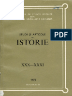  Studii Si Articole de Istorie XXX XXXI 1975