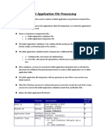 Debit Application File Processing: Field Format Description Mandat Ory/o