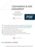 Pharmacodynamics & Adr Assignment