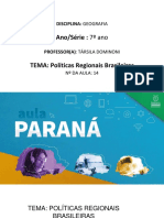 Políticas regionais brasileiras: instrumentos para o desenvolvimento