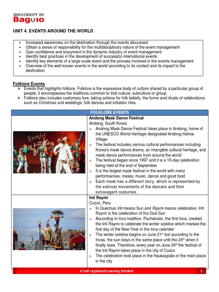 Unit 4 Folklore Events Pdf Mardi Gras Carnival