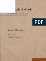 Ranciere Flesh of Words Politics of Writing 2004