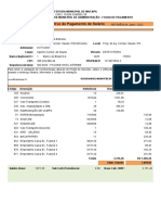 Folha de pagamento da Prefeitura de Macapá para funcionária em julho de 2022