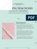 Nursing Diagnosis: Case Study 1: Obstetrics