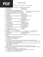 Food Processing Question